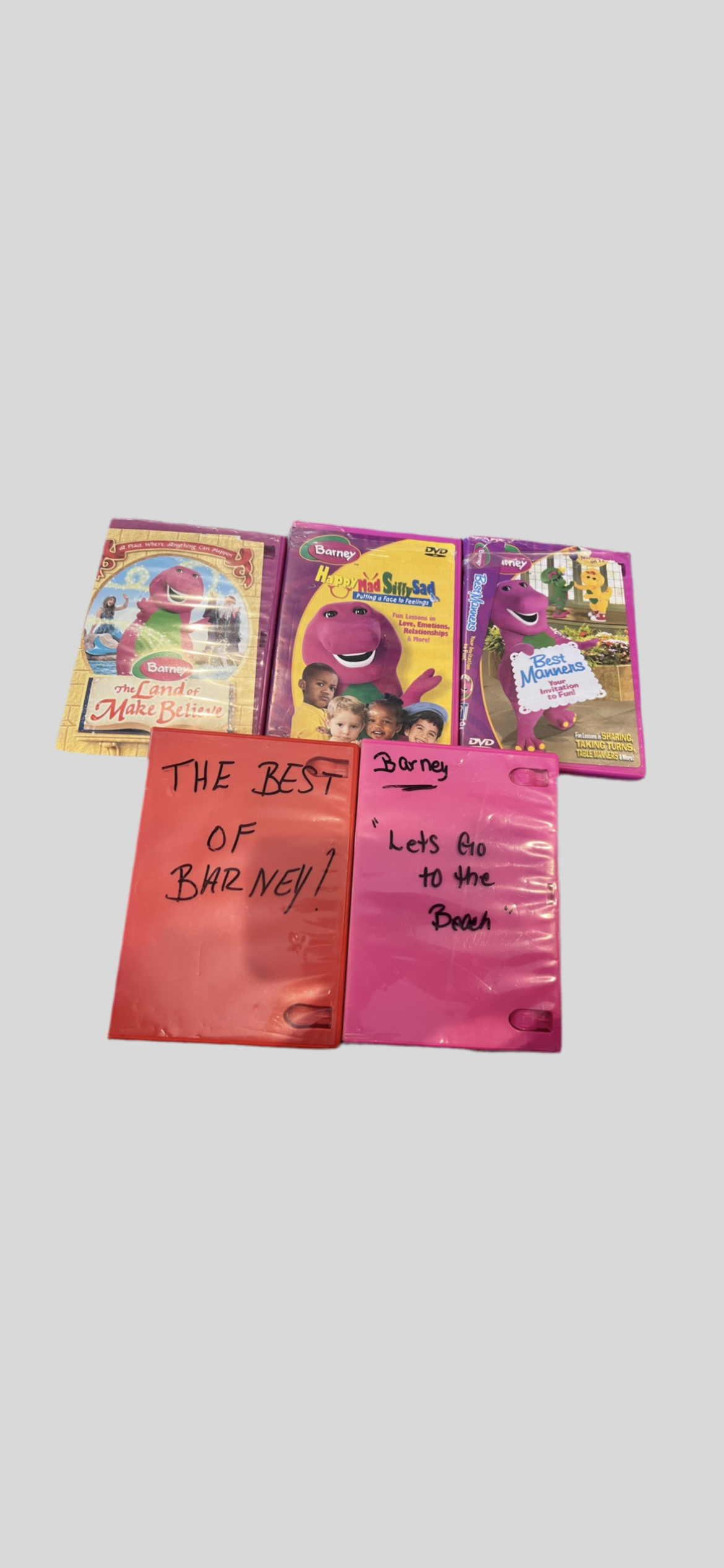 Barney DVDs (not tested)