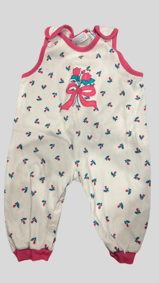 Vintage flower romper 12M